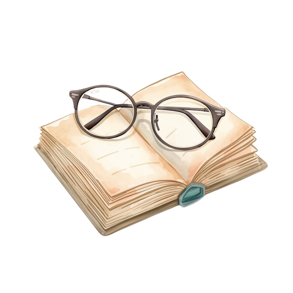 「カフェシリーズ」 水色・ブルー イラストセット|水彩風アンティーク調・可愛いクリップアート12点セット(PNG背景透過)