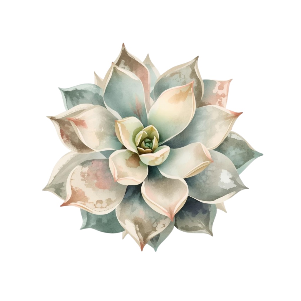 水彩風 ハーブ&植物シリーズ イラストセット(全12種)|アンティーク調・可愛いクリップアート(PNG)