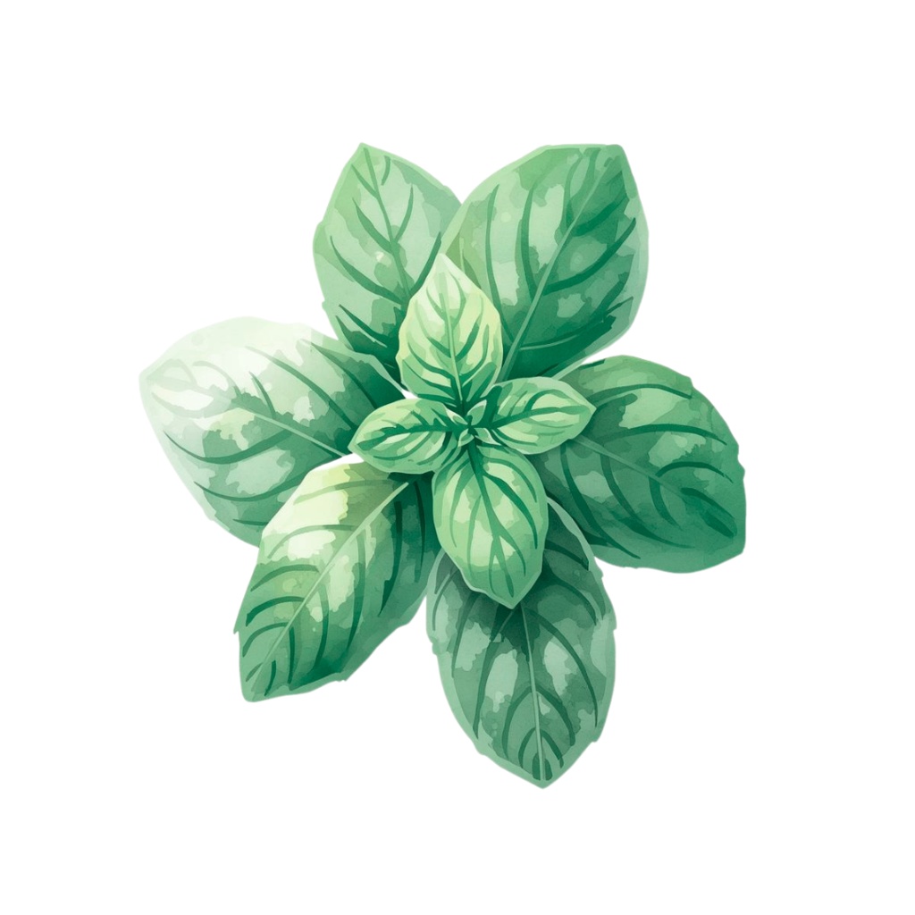 水彩風 ハーブ&植物シリーズ イラストセット(全12種)|アンティーク調・可愛いクリップアート(PNG)