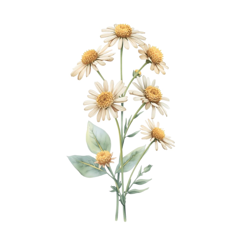 水彩風 ハーブ&植物シリーズ イラストセット(全12種)|アンティーク調・可愛いクリップアート(PNG)