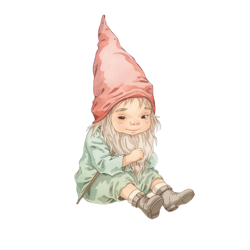 水彩風 森や草木の妖精シリーズ イラストセット(全10種)|アンティーク調・可愛い森の妖精クリップアート(PNG)