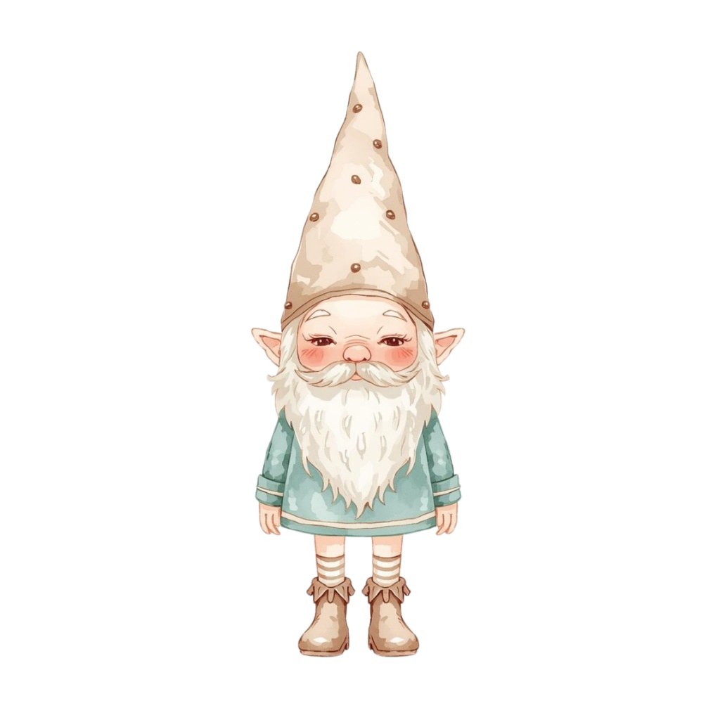 水彩風 森や草木の妖精シリーズ イラストセット(全10種)|アンティーク調・可愛い森の妖精クリップアート(PNG)