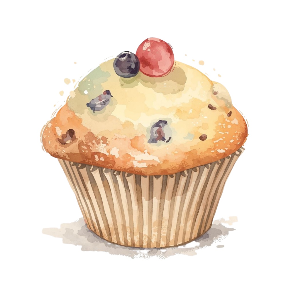 水彩風 パンシリーズ イラストセット(全12種)|アンティーク調・可愛いベーカリークリップアート(PNG)