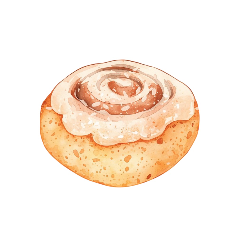 水彩風 パンシリーズ イラストセット(全12種)|アンティーク調・可愛いベーカリークリップアート(PNG)