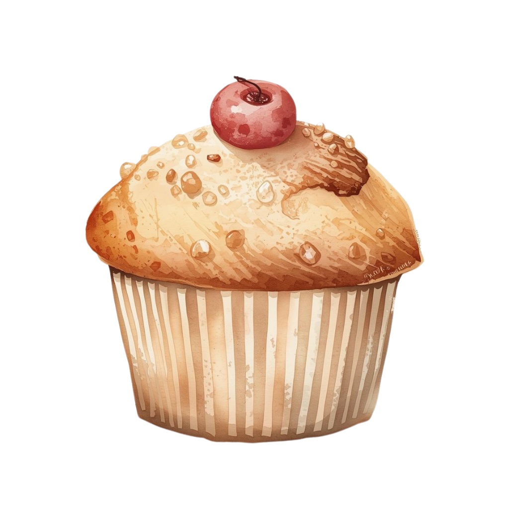 水彩風 パンシリーズ イラストセット(全12種)|アンティーク調・可愛いベーカリークリップアート(PNG)