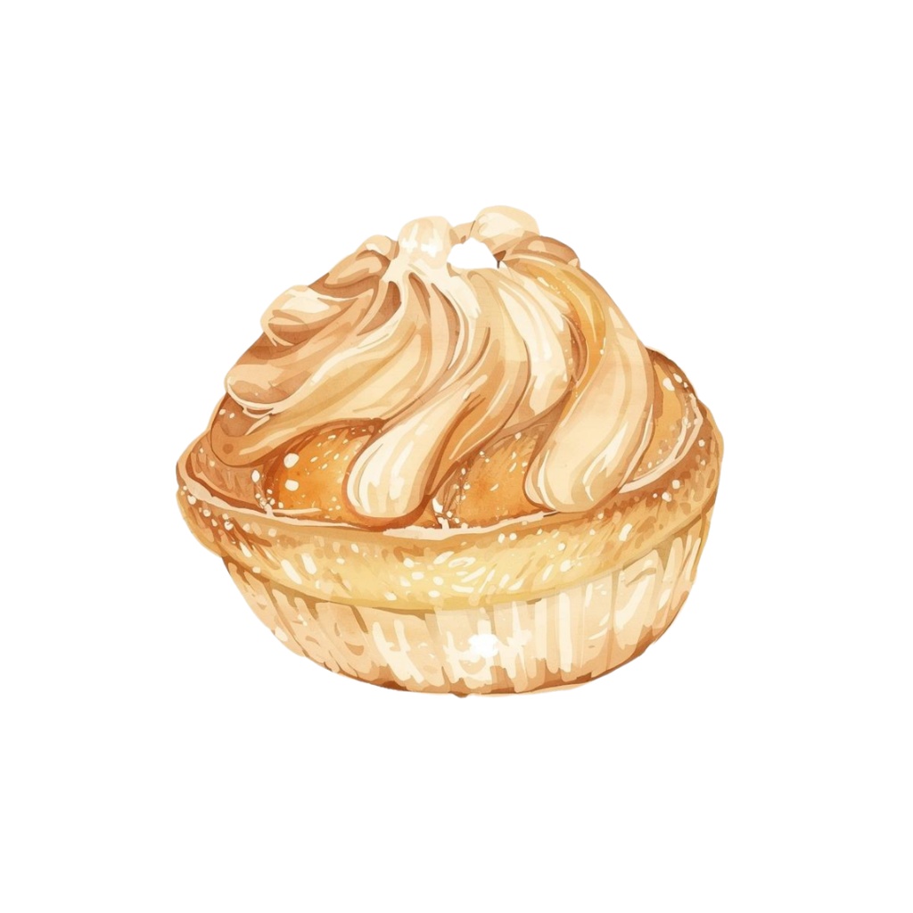 水彩風 パンシリーズ イラストセット(全12種)|アンティーク調・可愛いベーカリークリップアート(PNG)