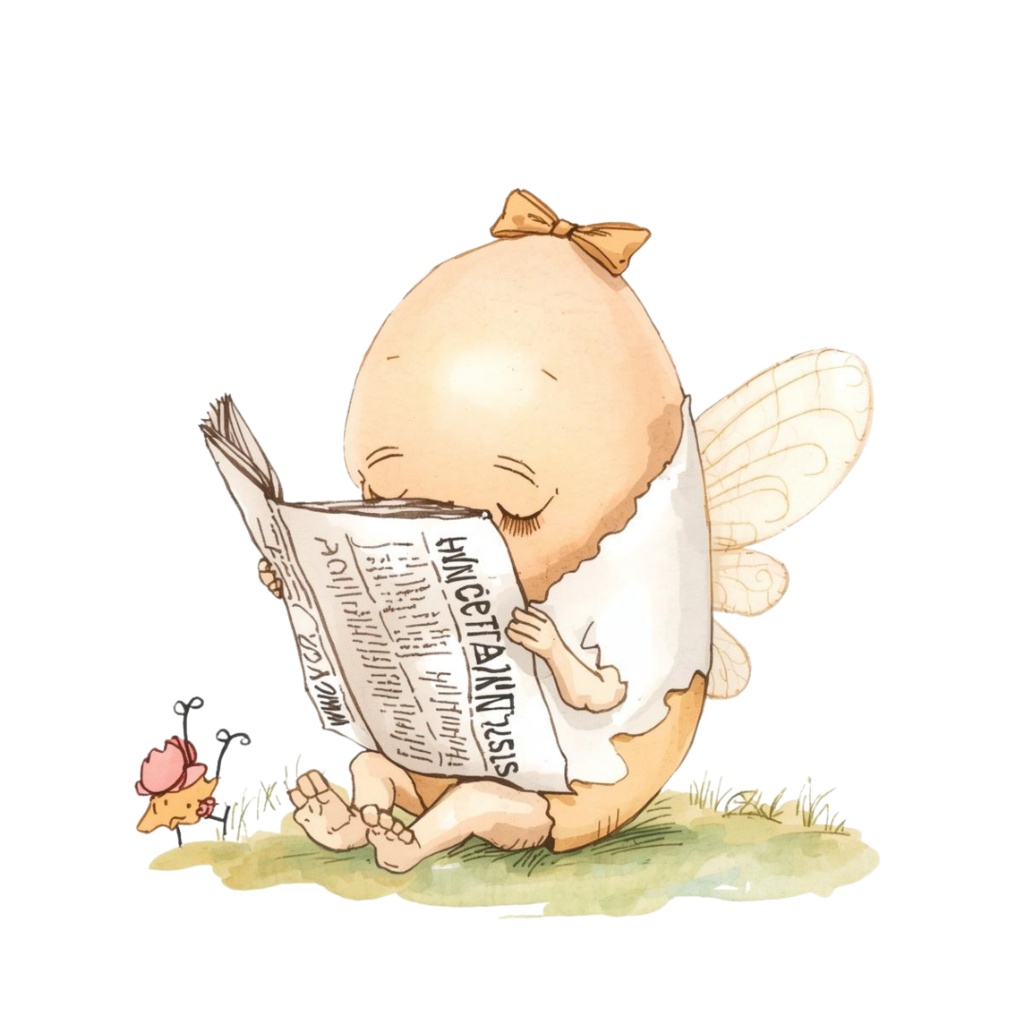 「ゆで卵の妖精」水彩クリップアートシリーズ(全8種)