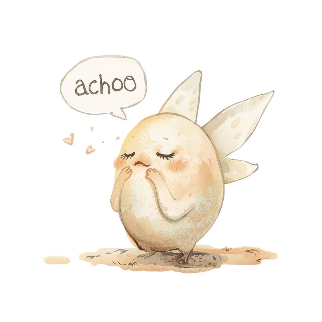 「ゆで卵の妖精」水彩クリップアートシリーズ(全8種)