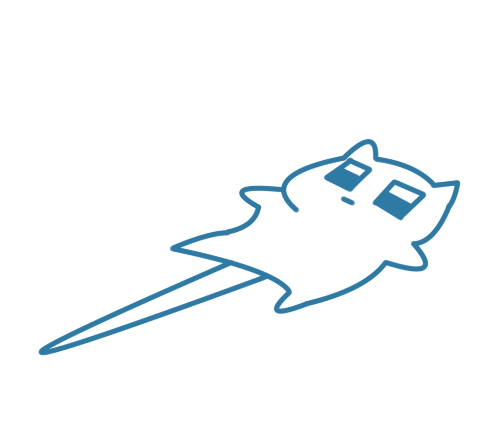 ネコとウサギ ーカラフルー 「ごろん」アクキー