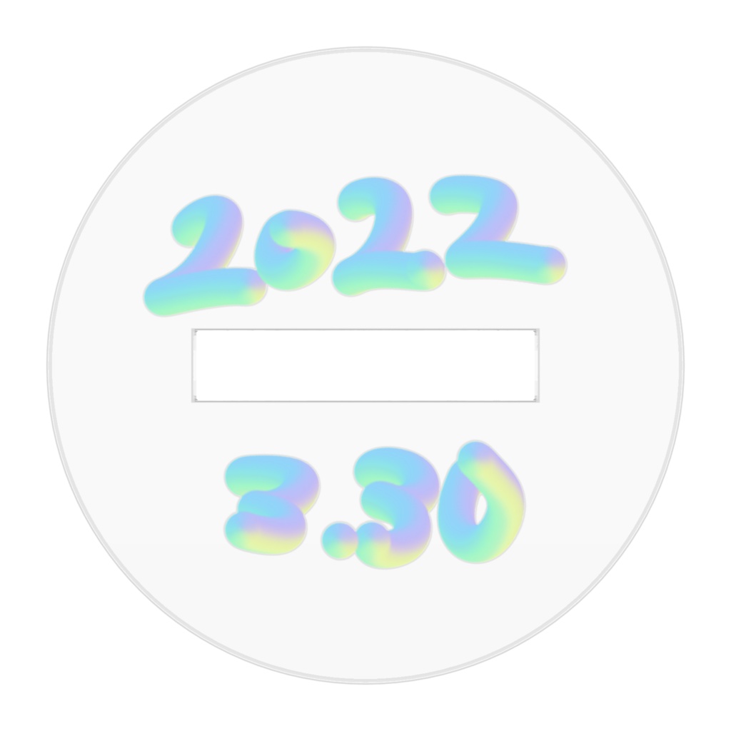 【2022年お誕生日限定グッズ!】記念チェキアクリルスタンド🍼