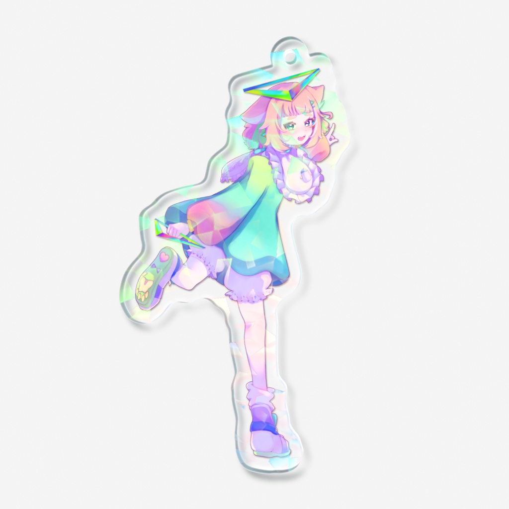 NEOザクちゃん一緒にあそぼ!ホログラムアクリルキーホルダー