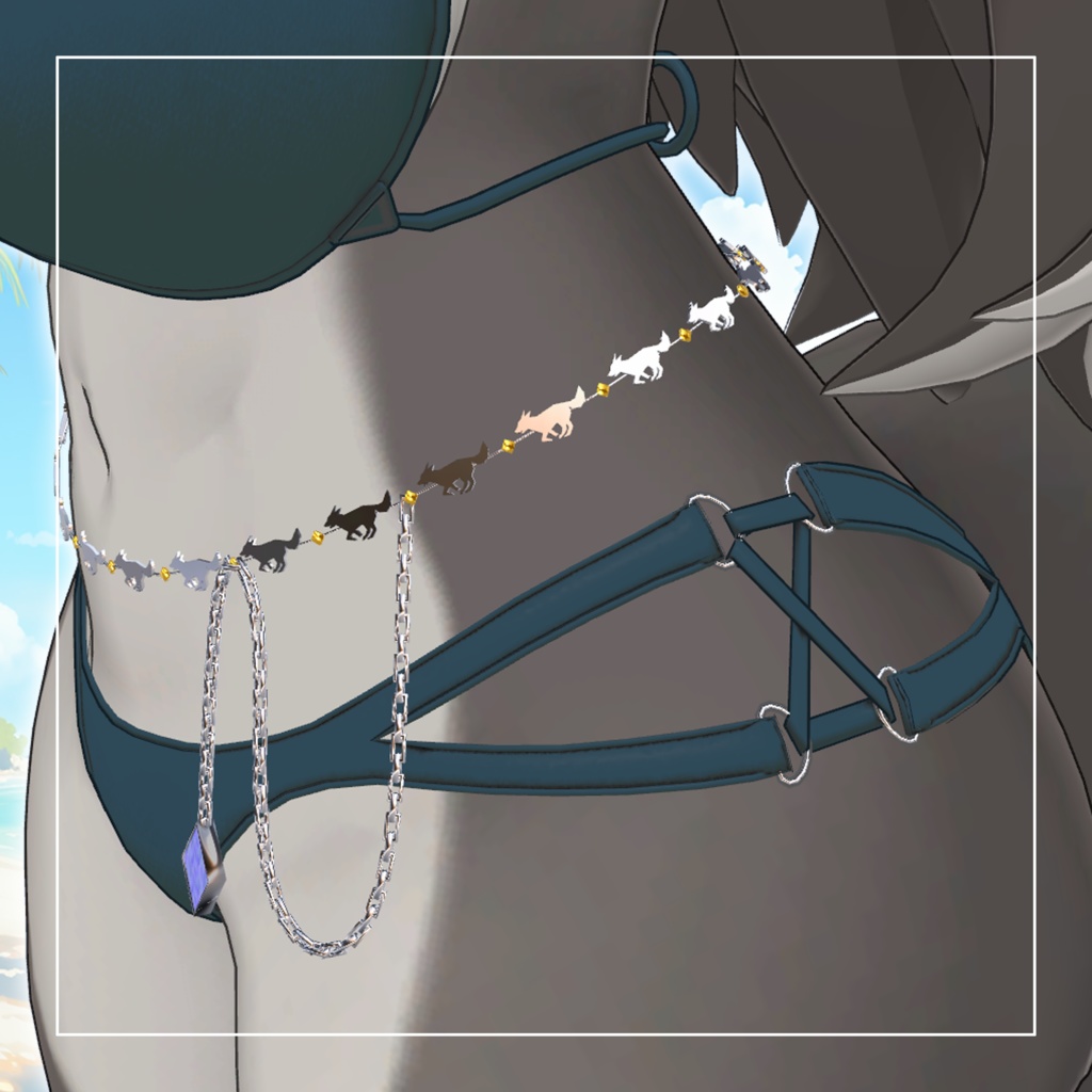 【複数アバター対応】Paw Swimsuits(にくきゅう水着)