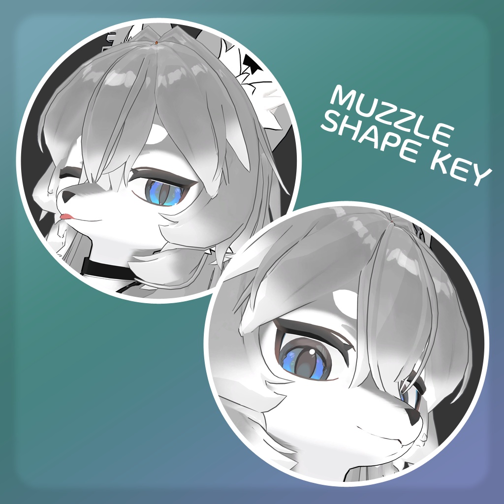 【ライラパイライト専用】オオカミボディ・ヘアテクスチャ+シェイプキーセット