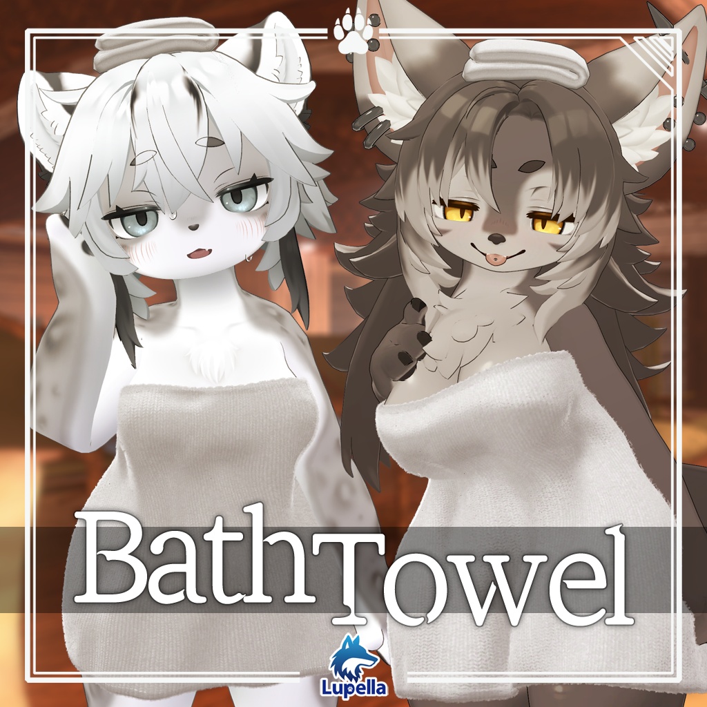 【複数アバター対応】バスタオル(Bath Towel)