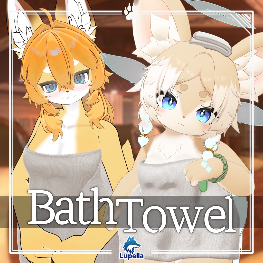 【複数アバター対応】バスタオル(Bath Towel)
