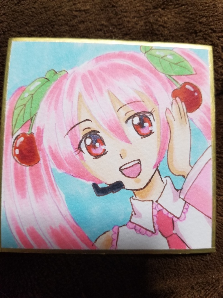 手描きイラスト 桜ミク Chizu Ya Booth