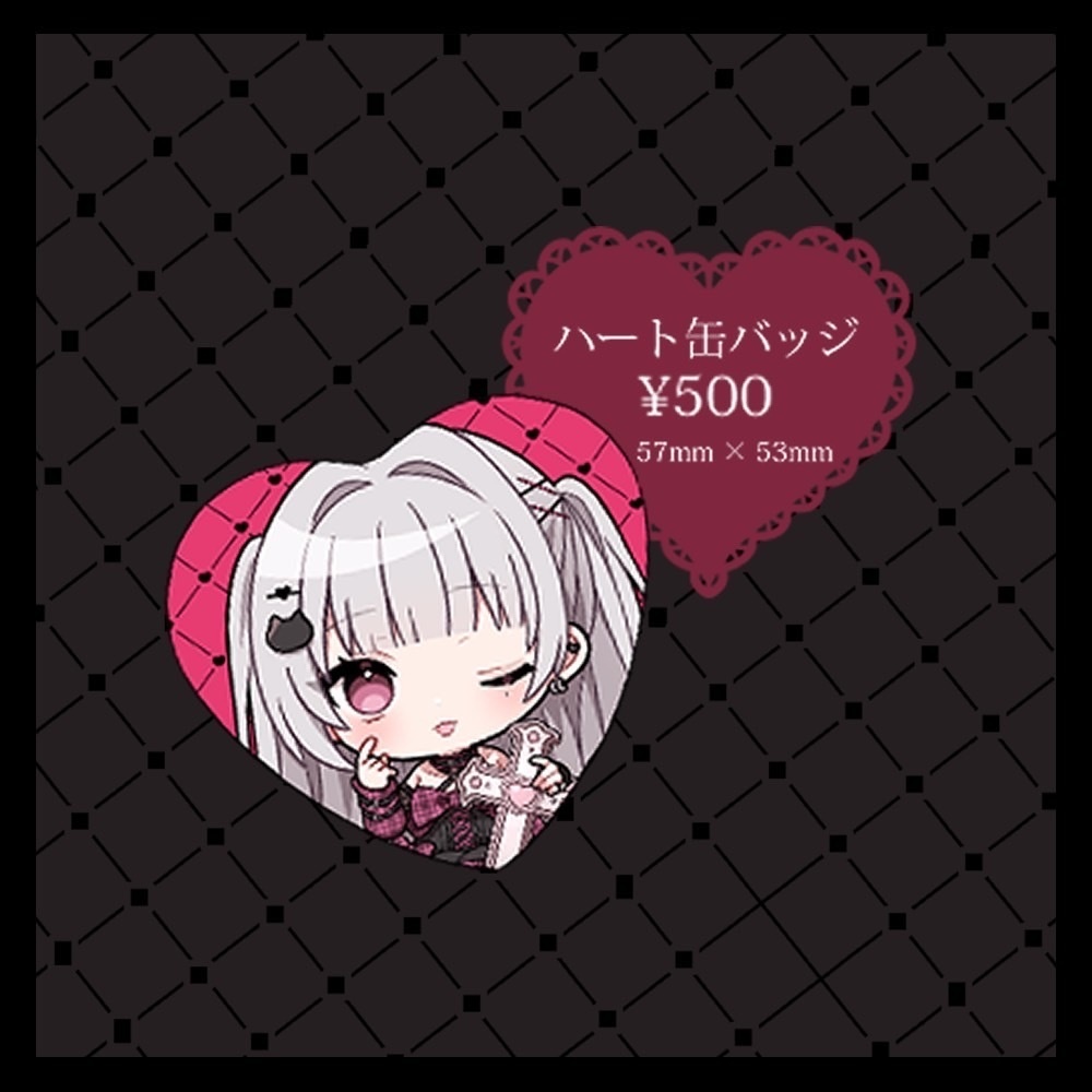 ハート缶バッジ❥Birthdaygoods