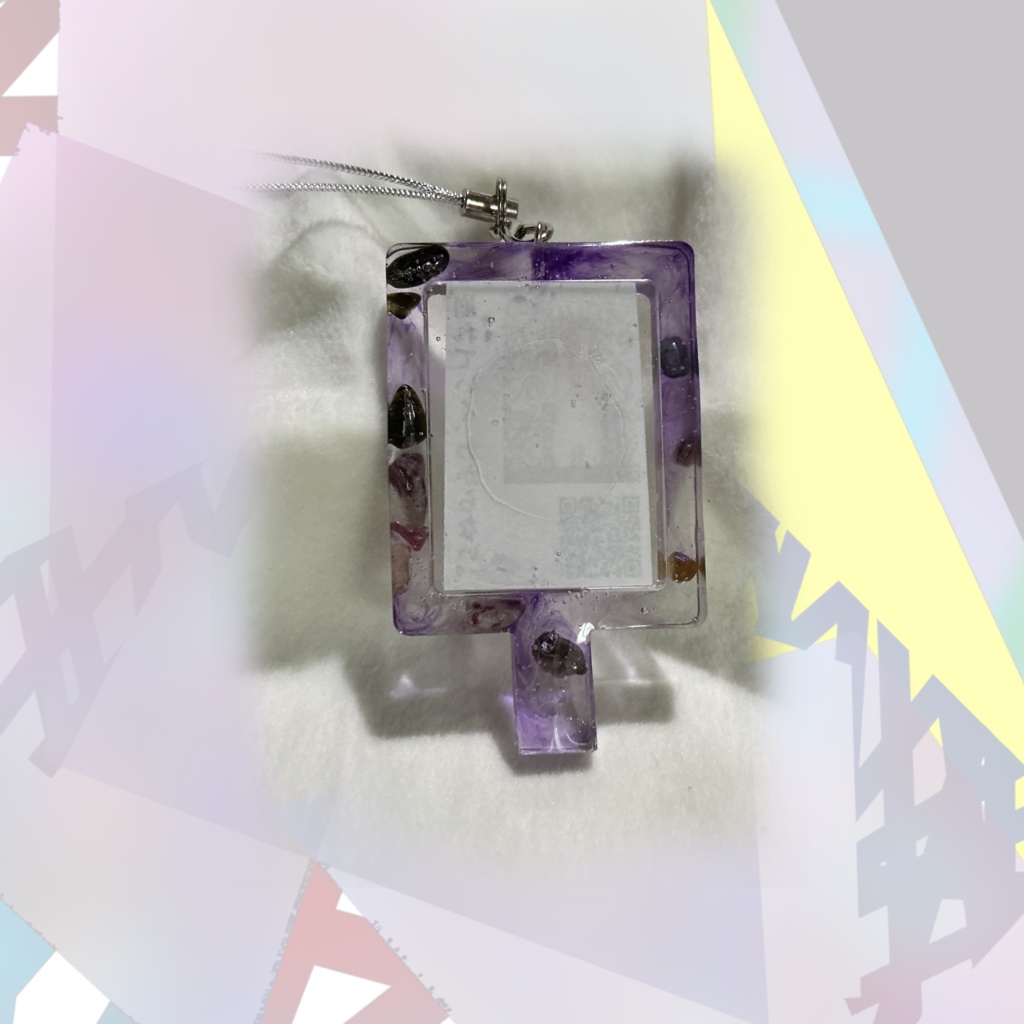 抽象画キーホルダー梱包「崩れていく、わからない。」