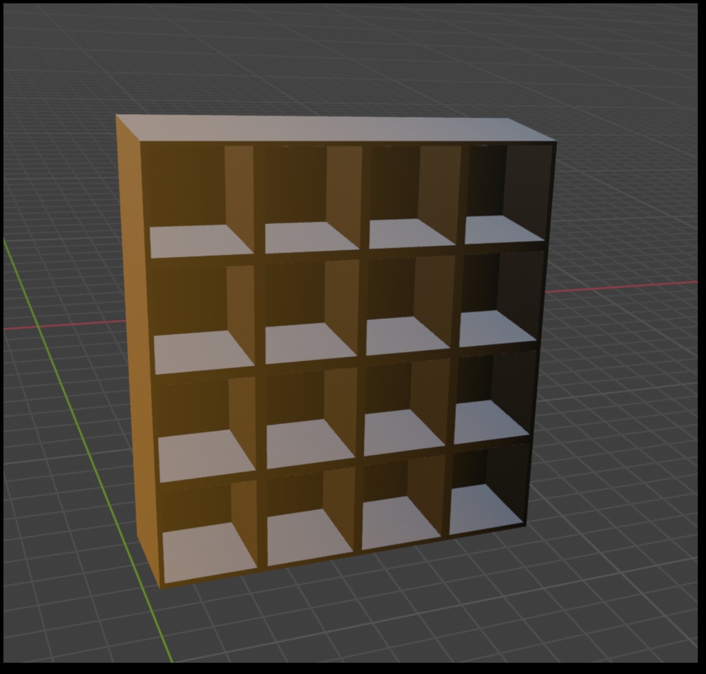 デジタル３Dモデル　本棚