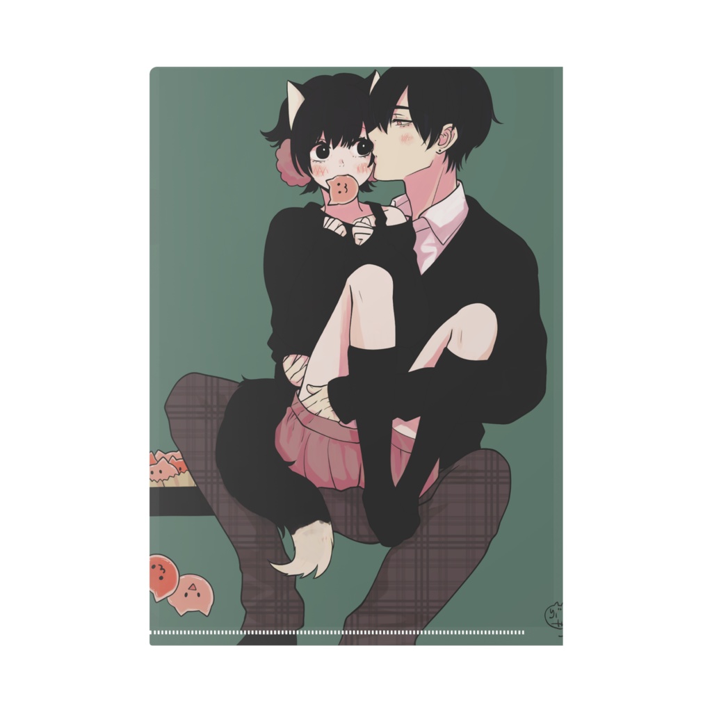 だっこしたい!<あめとかいぬし> クリアファイル