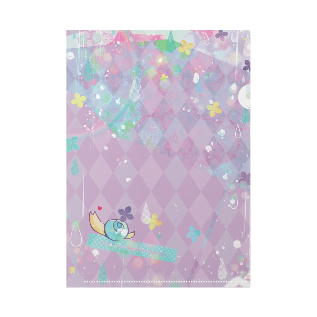 あめとかたつむり<あめとかいぬし> クリアファイル