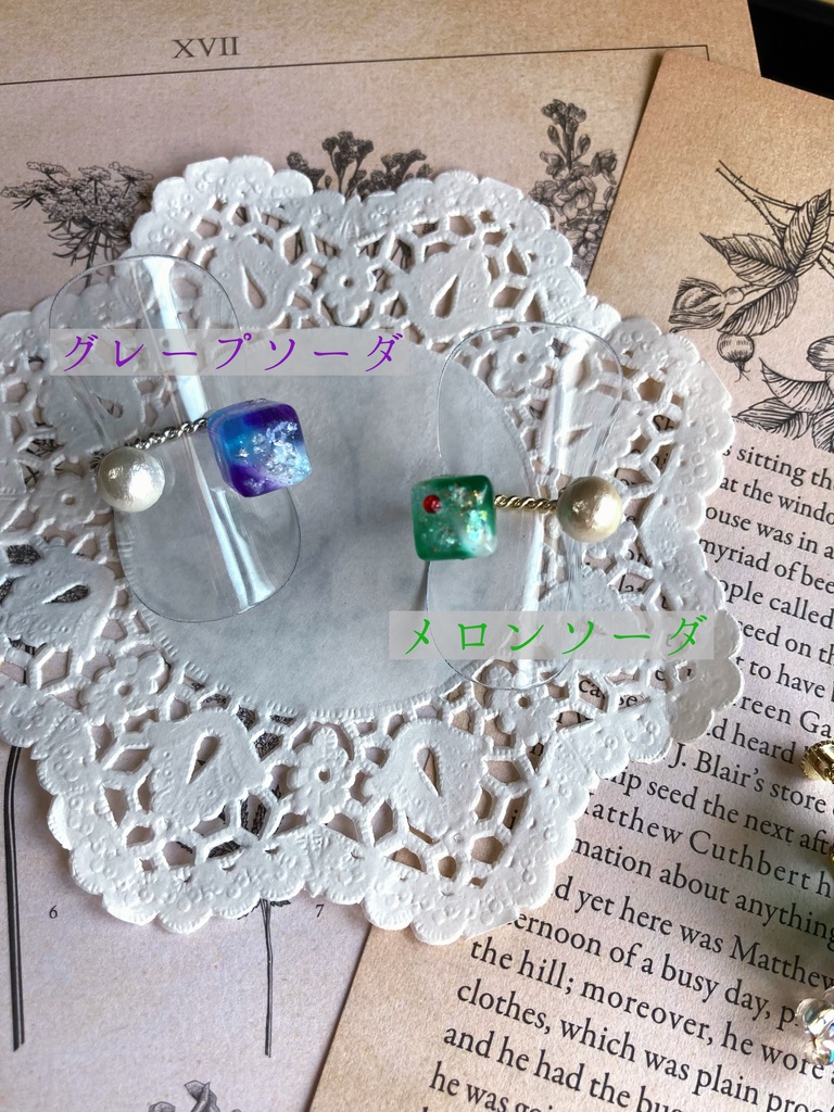 クリームソーダモチーフアクセサリー