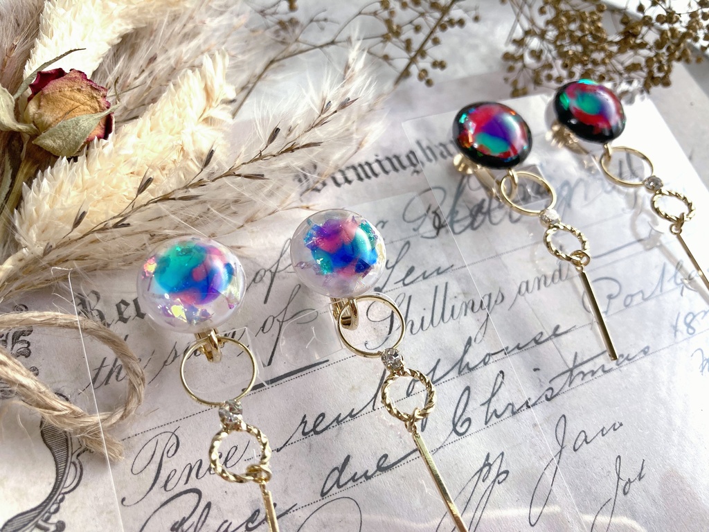 刀剣乱舞/巴型薙刀・静型薙刀イメージイヤリング(2way)