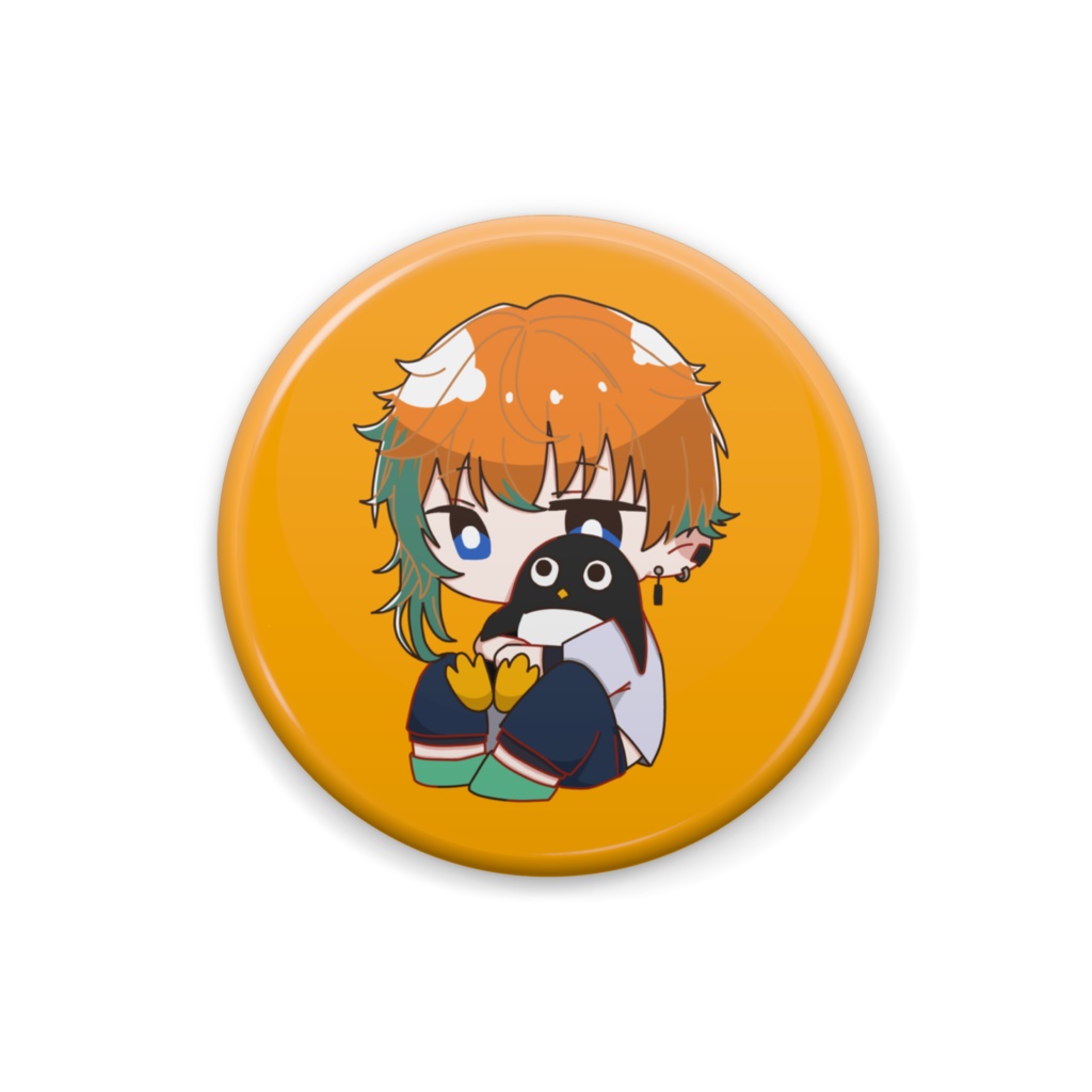 ぺんぎんと一緒缶バッジ