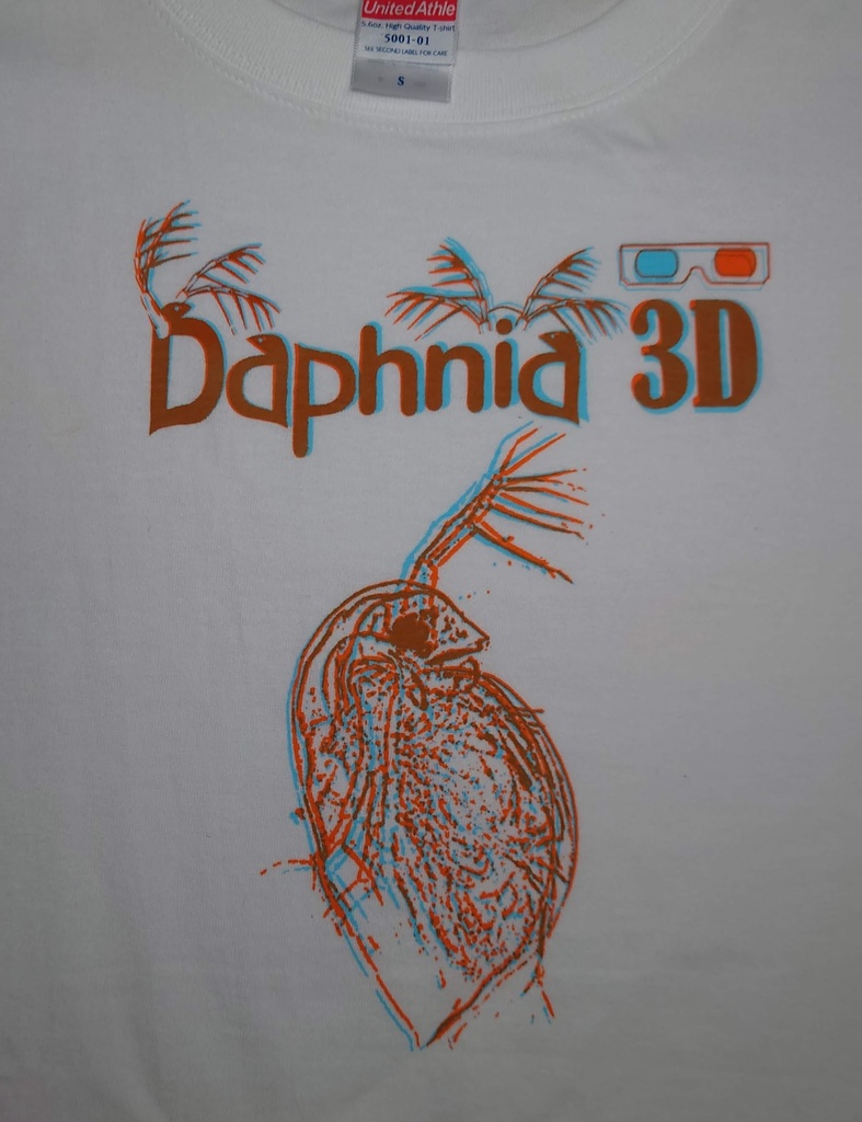 【ミジンコS】シルクスクリーンアナグリフ3DTシャツ【0021】