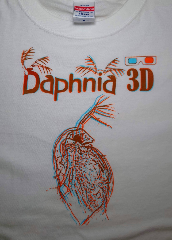 【ミジンコM】シルクスクリーンアナグリフ3DTシャツ【0022】