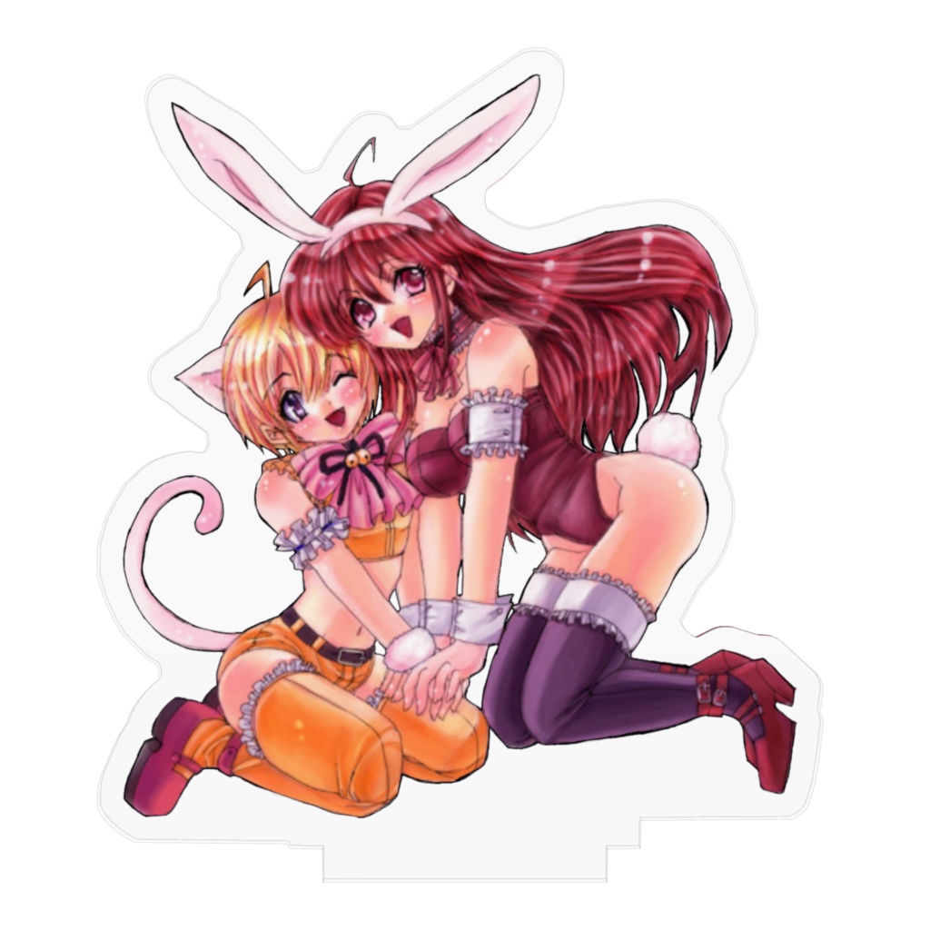 擬人化白ボン&プリティアクリルフィギュア