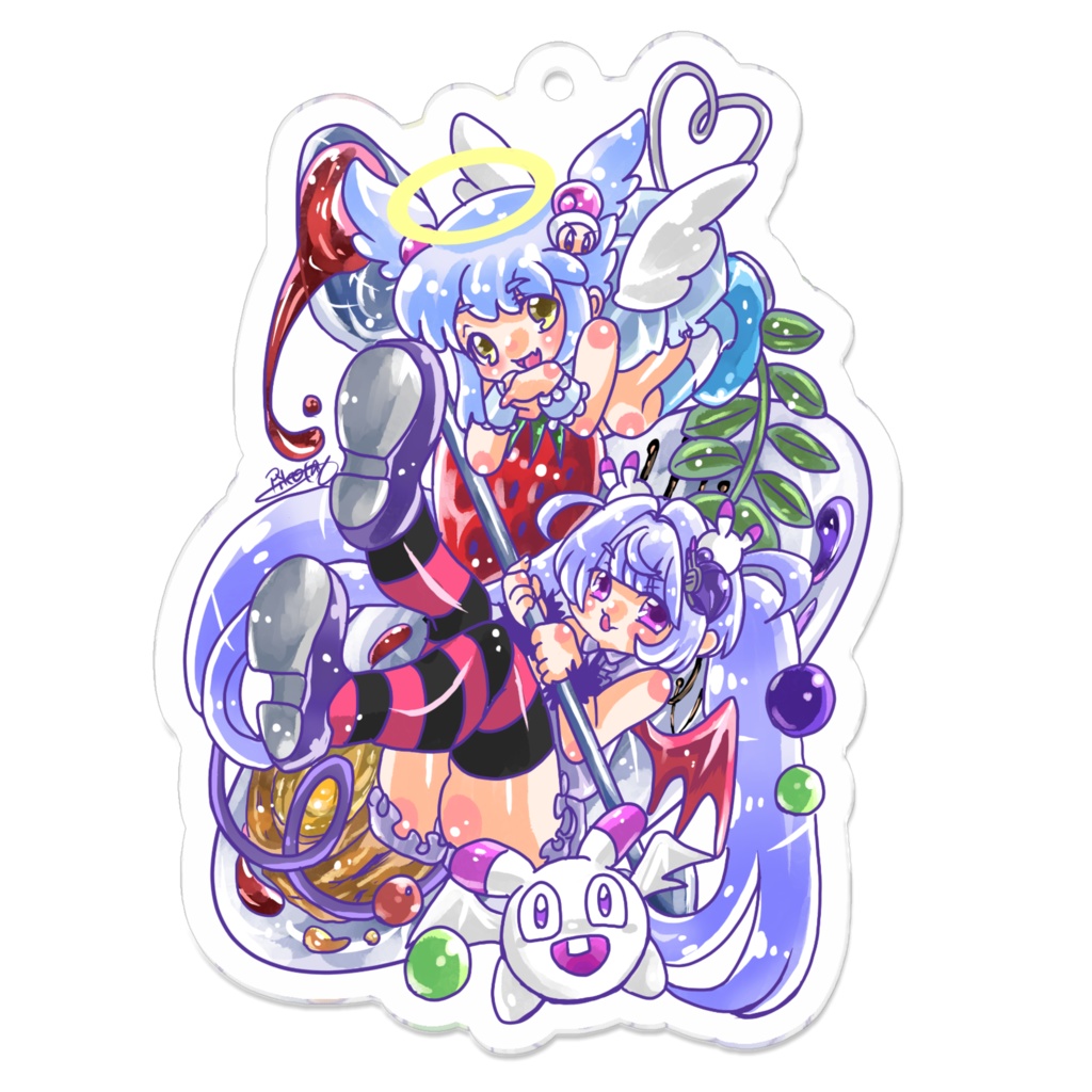 天使なシロンと悪魔なダァクアクキー