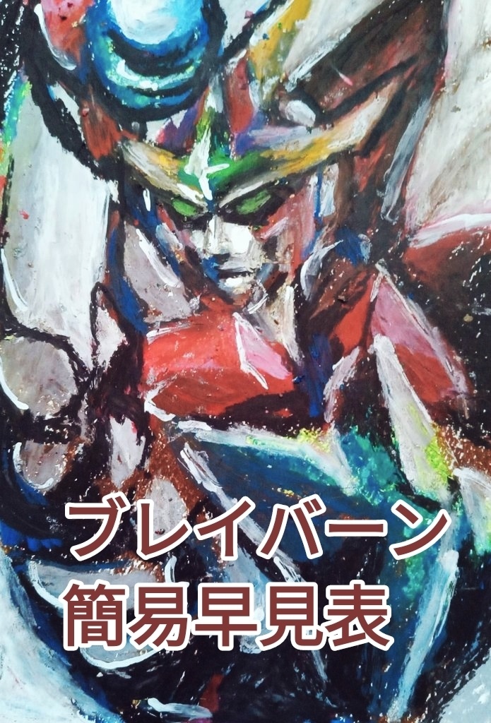 ブレイバーン簡易早見表