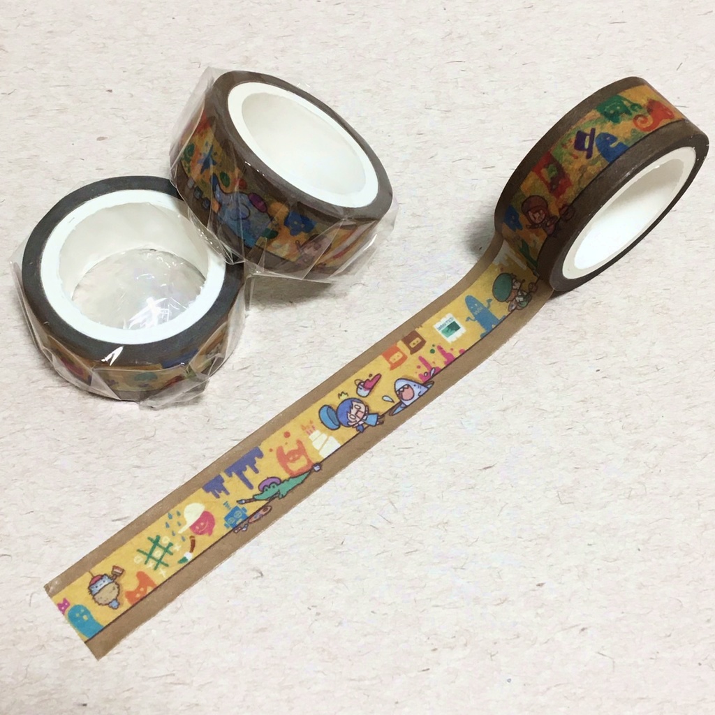 【3種セット】マスキングテープ-青木たつや×カフェ
