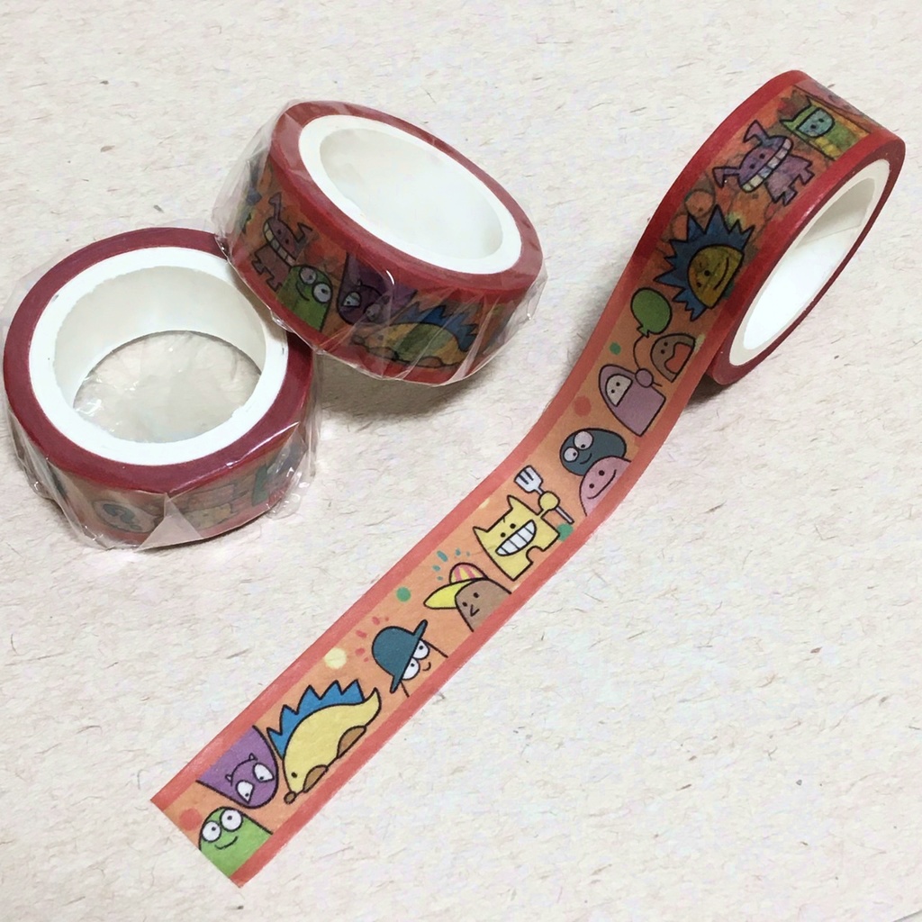 【3種セット】マスキングテープ-青木たつや×カフェ