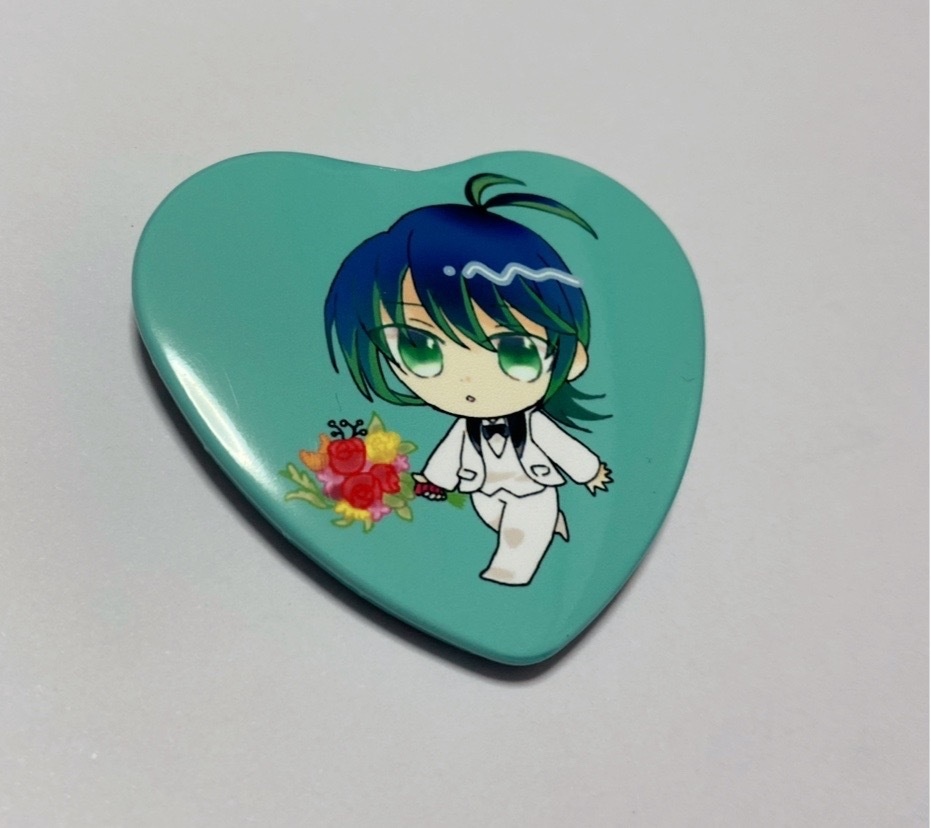 海晴ハート缶バッチ