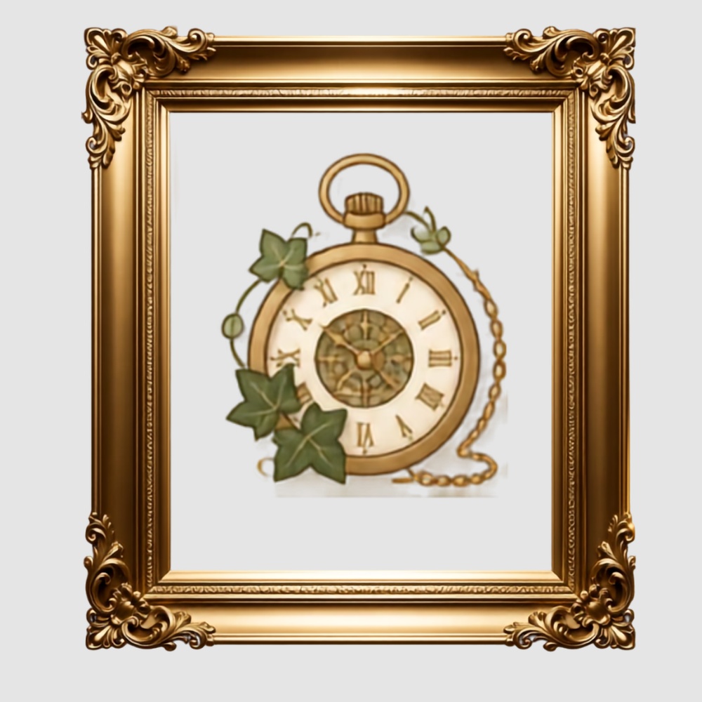 Antique Gold & Botanical Icon Set【アイコン31種+フレーム3種+壁紙4色】iPhoneホーム画面カスタマイズ