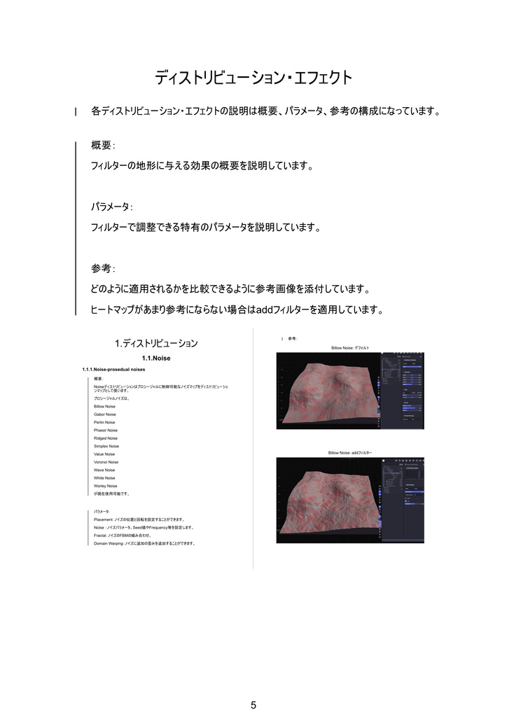 World Creator 2024 フィルター・ディストリビューション・エフェクトカタログ