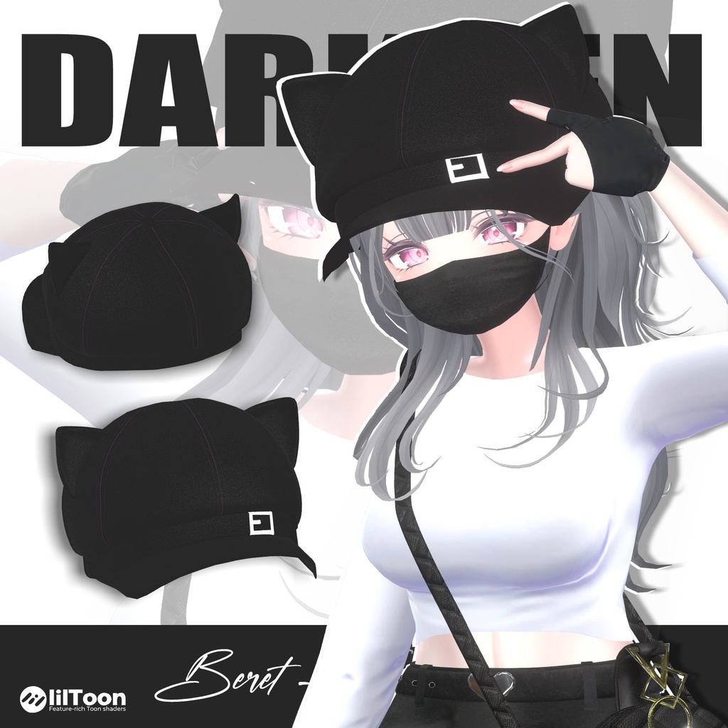 🎀🧢Beret - Free Download | ベレー帽 - 無料配布🖤