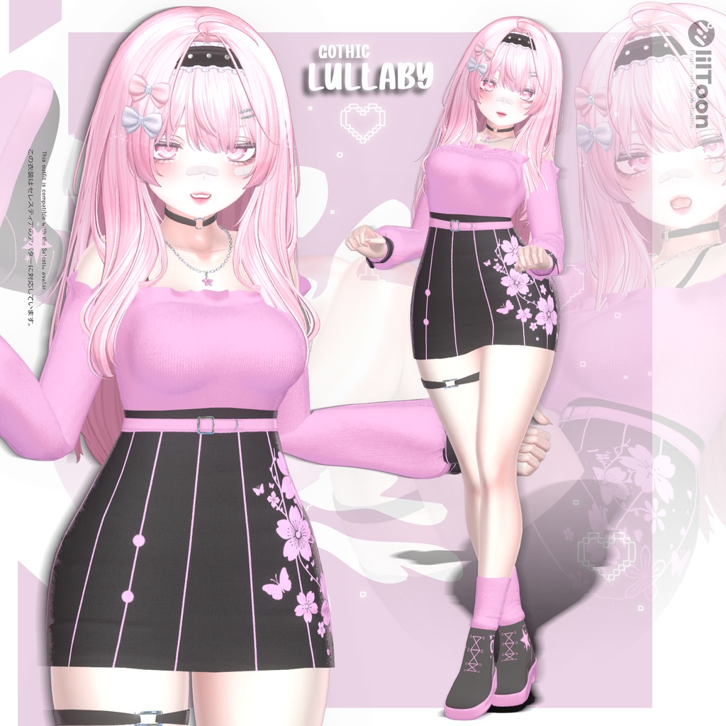🖤🎀 Gothic Lullaby – Outfit for Selestia | ゴシックララバイ – セレスティア対応衣装🕯️✨