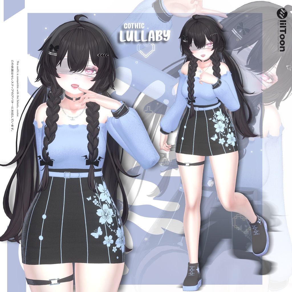 🖤🎀 Gothic Lullaby – Outfit for Selestia | ゴシックララバイ – セレスティア対応衣装🕯️✨