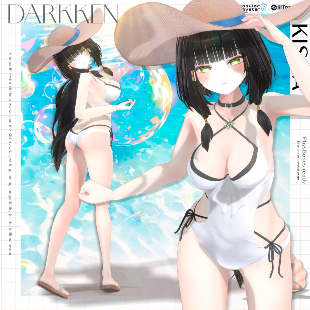 🏖️ Luna Blanca | Swimwear for Kisha🌊 ☀️ |Luna Blanca 〜キシャのためのスイムウェア〜