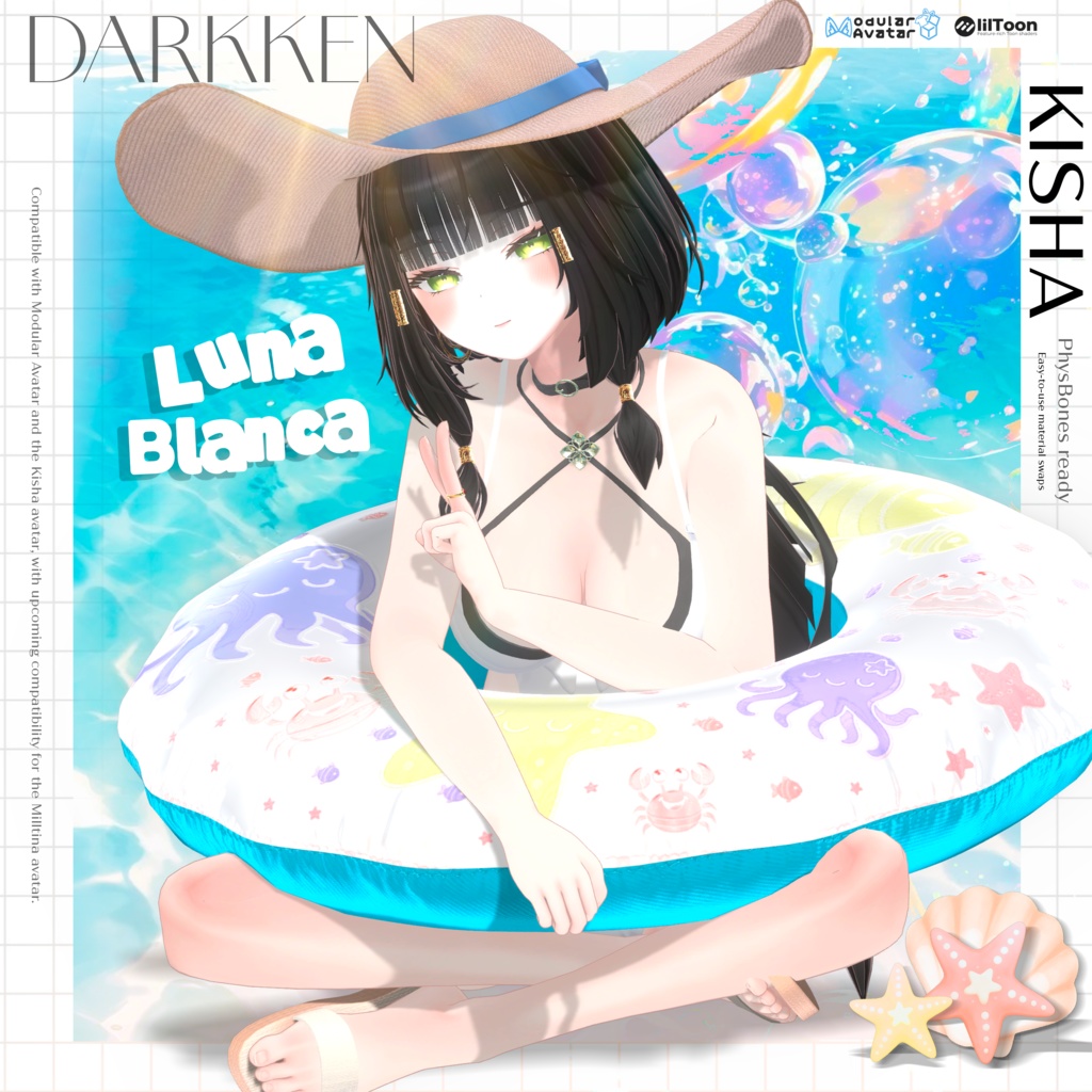 🏖️ Luna Blanca | Swimwear for Kisha🌊 ☀️ |Luna Blanca 〜キシャのためのスイムウェア〜