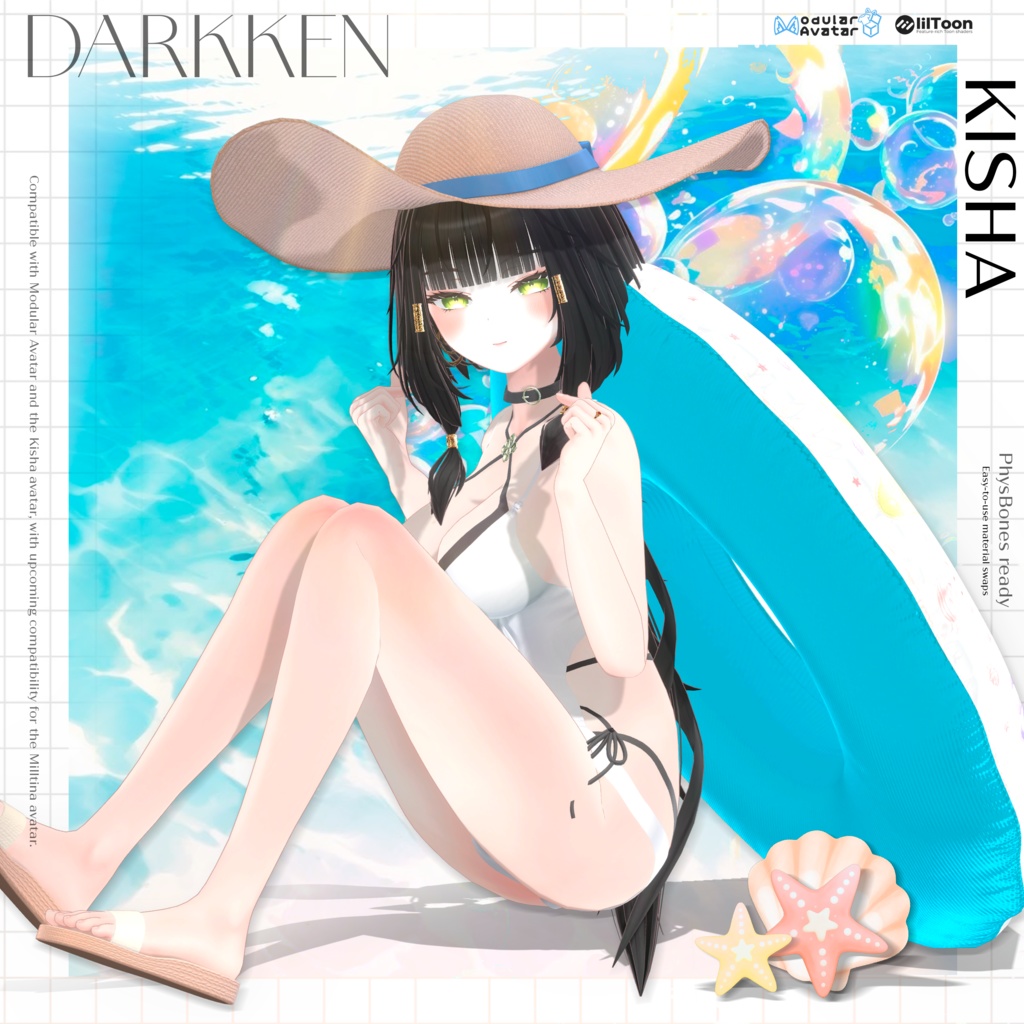 🏖️ Luna Blanca | Swimwear for Kisha🌊 ☀️ |Luna Blanca 〜キシャのためのスイムウェア〜