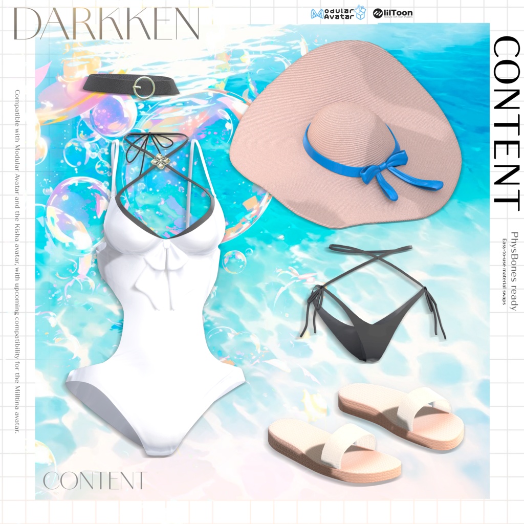 🏖️ Luna Blanca | Swimwear for Shinano 🌊 ☀️ Luna Blanca 〜しなののためのスイムウェア〜