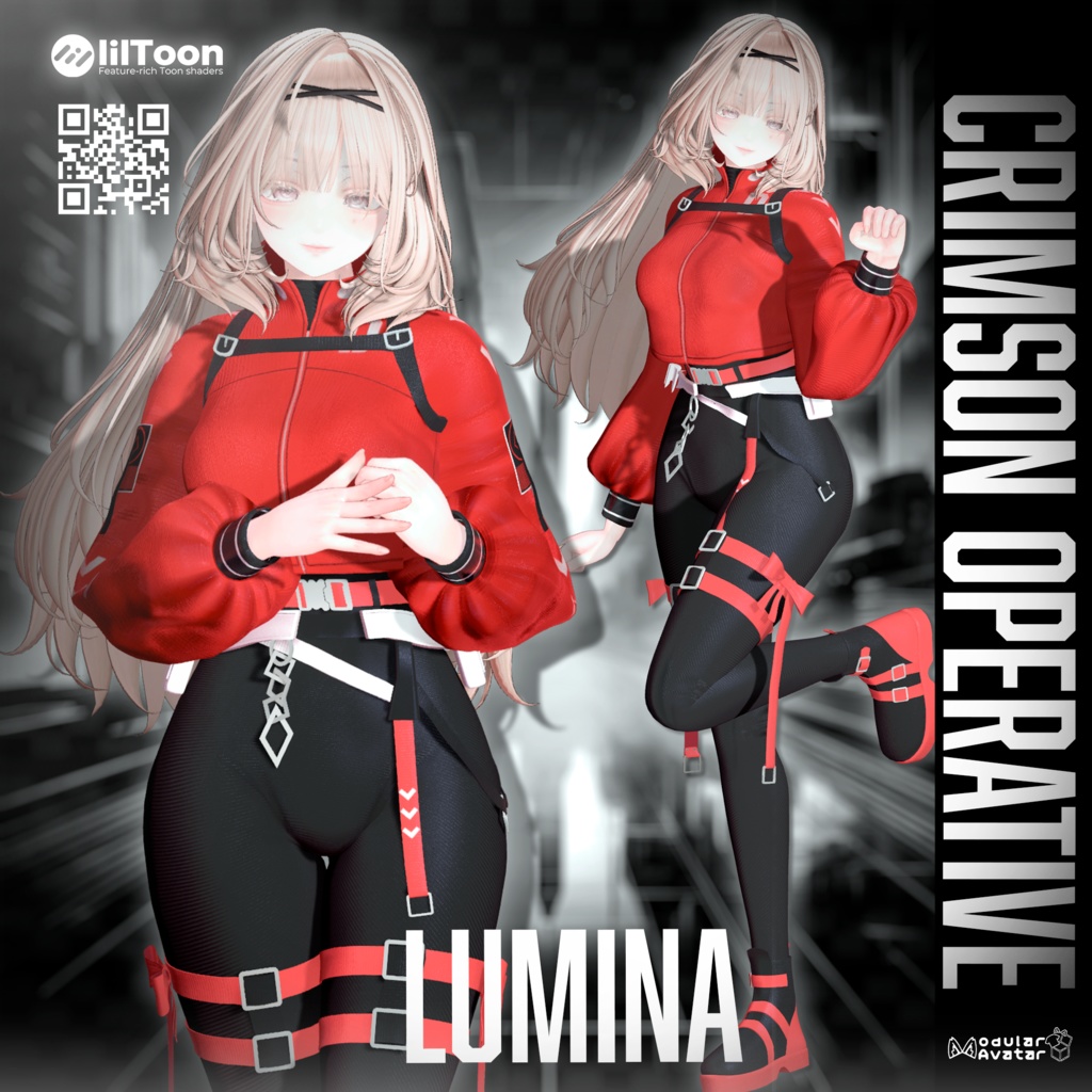 ✨Crimson Operative | 🖤 戦術スーツ✨