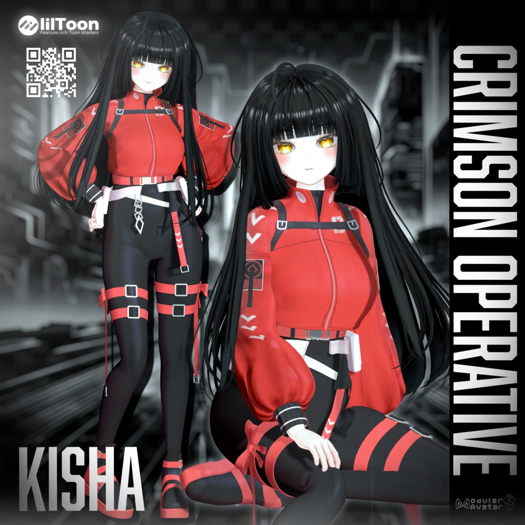 ✨Crimson Operative | 🖤 戦術スーツ✨