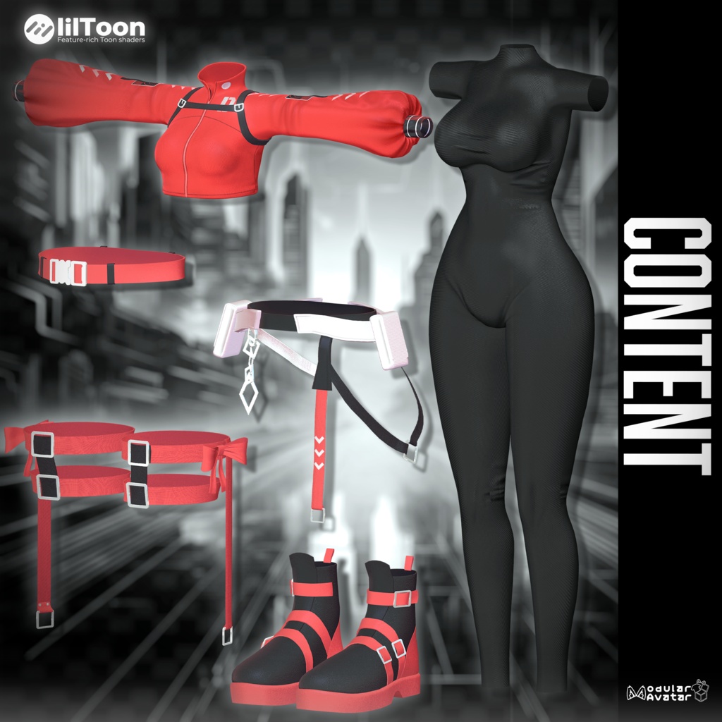 ✨Crimson Operative | 🖤 戦術スーツ✨