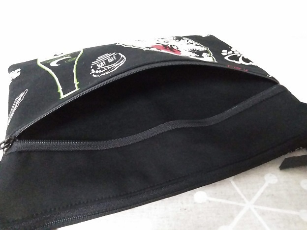 日本酒柄サコッシュ~黒