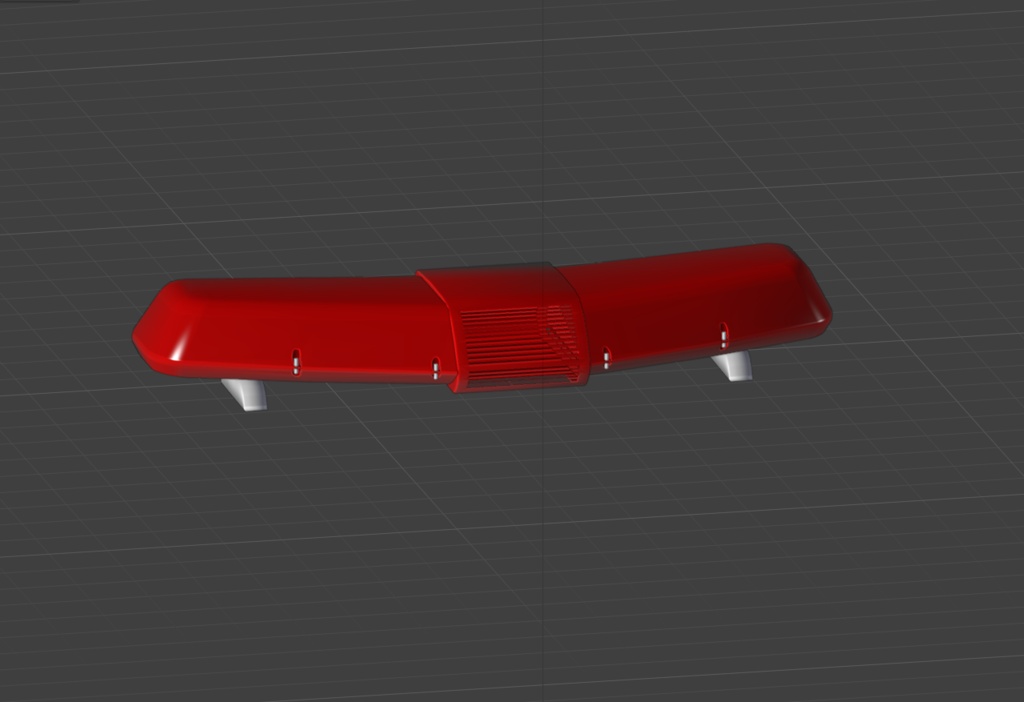 【3Dモデル】 V型パトカー用赤色灯